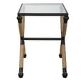 thumbnail image 2 of Uttermost Braddock Coastal Iron Glass and Rope Accent Table in Black, 2 of 5