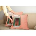 thumbnail image 2 of Ambesonne Rustic Throw Pillow Cover 2 Pack, Old Retro House Shutters, 18", Orange Green White, 2 of 5