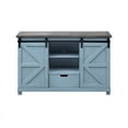thumbnail image 4 of Coast To Coast Imports Bar Harbor Blue Sliding Door/Drawer Wood Credenza, 4 of 10