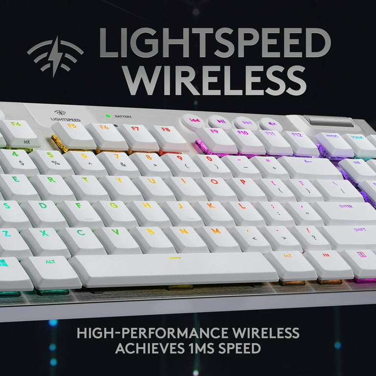  Logitech G915 TKL Tenkeyless Lightspeed Wireless RGB Mechanical  Gaming Keyboard, Low Profile Switch Options, Lightsync RGB, Advanced  Wireless and Bluetooth Support - Tactile,Black : Electronics