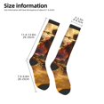 thumbnail image 2 of Naloa Colorful Bull Western Man Thigh High Socks Extra Long Stretchy Sock Women Over Knee High Opaque Stocking Daily Wear, 2 of 6