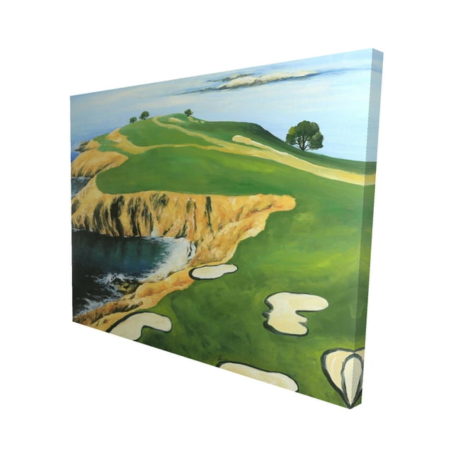 Pebble beach golf links - Toile 16"x20 Pouces - Impression sur Demande