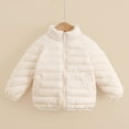thumbnail image 2 of zbxnLI Kids Girls down Coats Stand Collar Long Sleeve Zipper Winter Puffer Jacket Warm Outwear with Pockets, 2 of 5