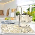 thumbnail image 6 of Mandala Ethnic Bohemian Ornament Dish Drying Mat for Kitchen Counter Absorbent Microfiber Drying Pad, Medium 16x18 in, Reversible Drainer Mats, 6 of 7