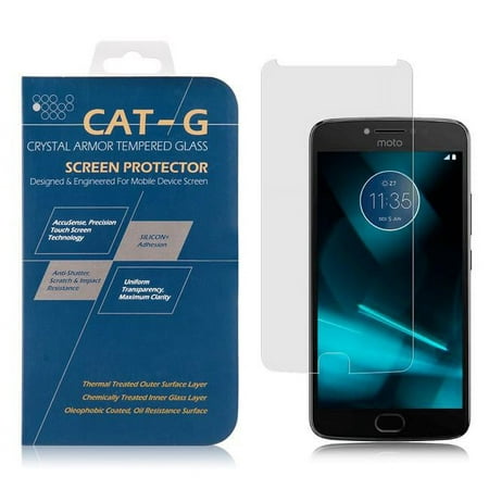 Motorola TSPMOTE4L Moto E4 Plus Tempered Glass Screen Protector with 0.33 mm Arcing