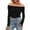 Black, variant on UJNDER Women's Solid Color Off Shoulder Warm Top for Slim Long Sleeved Bottoming Shirt and Casual Outfits Coffee L