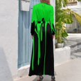 Green Dripping Paint Long Dress Bride dresses birthday dresses for