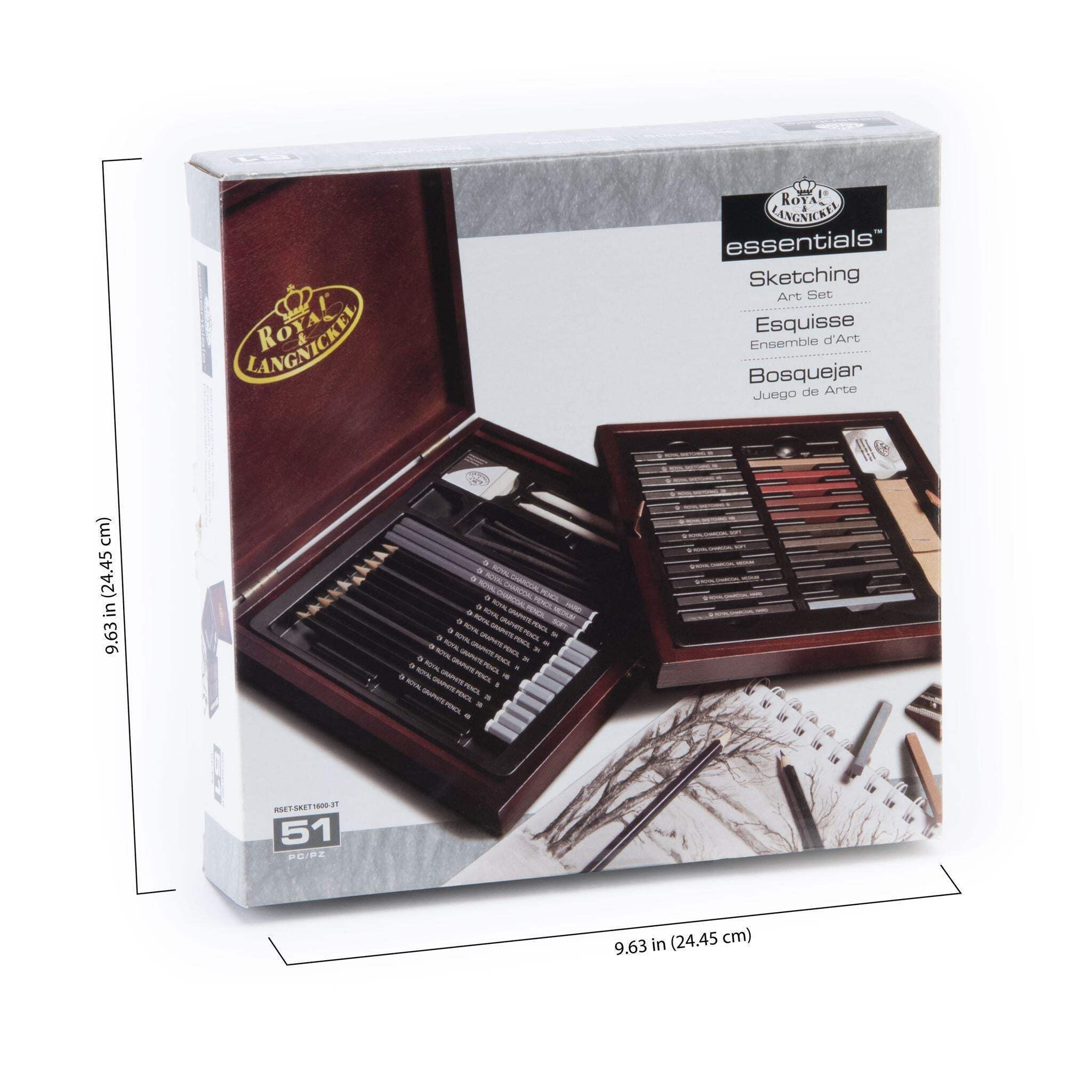 Royal & Langnickel Essentials™ 51pc Sketching Pencil Travel Art Set