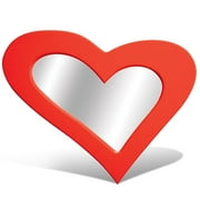 Kids' Heart Wall Mirror, Red