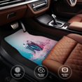 thumbnail image 4 of Sikiie Vintage Camera Splash Art Car Foot Mat Set of 4 Pieces Basics Universal Fit Rubber Carpet Floor Mats For Car SUV Van & Truck, 26.8"L x 17.3"W (Front), 13"L x 17.3"W(Rear), 4 of 6