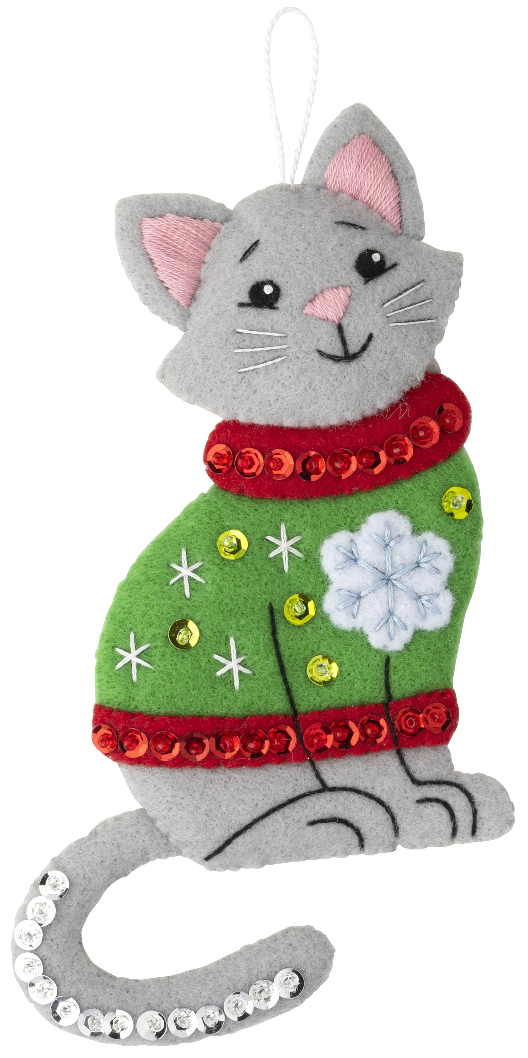 Shop Plaid Bucilla ® Seasonal - Felt - Ornament Kits - Cats in Ugly  Sweaters - 89381E - 89381E
