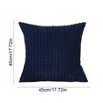 thumbnail image 3 of Pillow Covers 18x18,Throw Pillow Covers,Corduroy Throw Pillow Covers,Soft Breathable Solid Color Pillow Shams with Hidden Zipper Washable Decorative Pillowcase for Home Sofa Bedroom(Navy 18*18in), 3 of 6