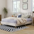 thumbnail image 2 of Innocent Full Size Platform Bed Frame - Cream, 2 of 12