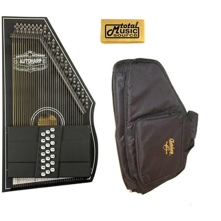 Oscar Schmidt 1930's Reissue Original Design Autoharp w/ Gig Bag, Black, OS73C- AC445