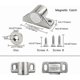 thumbnail image 2 of Magnetic Latch Magnet Cupboard Door 4 Pieces Silver Magnetic Latches with Screws, 2 of 5