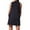 Navy, variant on Elegant Women's Sleeveless Turtleneck A-Line Dress with Pockets Casual and Comfortable for Every Occasion