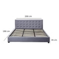 thumbnail image 2 of Base Cabecera Ilios Innova Para Cama King Size Madera Tapizada en Lino Gris, 2 of 5