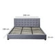 thumbnail image 2 of Base Cabecera Ilios Innova Para Cama King Size Madera Tapizada en Lino Gris, 2 of 5