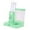 green, variant on Almencla Hamster Water Bottle Automatic Feeder with Food Container Waterer Stand No Drip 2 in 1 for Home Terrace Living Room Courtyard gray