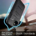 thumbnail image 5 of Waterproof Case for iPhone 13 Pro 6.1 Inch, Heavy Duty Durable Metal Full Body Built-in Screen Protection Case Shockproof Dustproof Rugged Military Grade Defender for iPhone 13 Pro 2021 - Black, 5 of 18