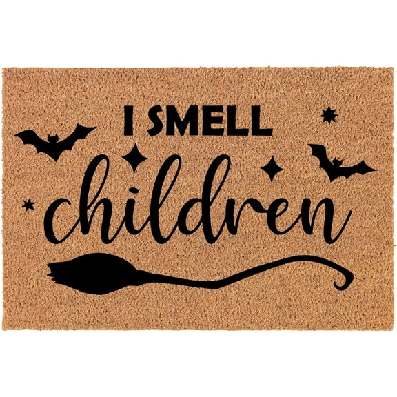 Welcome Doormat Door Mat Gift I Smell Children Witch Halloween 16x24 inch