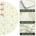 thumbnail image 6 of 48 Inch Christmas Tree Skirt – Velvet Plush Tree Mat, Soft Thickened Polyester with Red Ties, Single-Sided Printing, Available in 30in/36in/48in, Perfect for Holiday Xmas Tree Decoration, 6 of 7