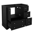 thumbnail image 3 of Euroco 36inch Bathroom Vanity without Sink, Solid Wood Freestanding Bathroom Vanities with 4 Storage Drawers and Shelf, Soft Closing Doors (NOT INCLUDE BASIN SINK), 3 of 6