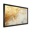 thumbnail image 3 of Designart "Magic Of Gold And White Marble Geode III" Abstract Marble Picture Framed Wall Art Living Room, 3 of 5