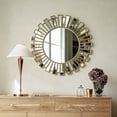 thumbnail image 5 of SHYFOY 24" Sunburst Decorative Gold Wall Mirror Round Wall Accent Mirror for Home Decor, 5 of 10