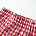 thumbnail image 7 of Jalioing Kids Plaid Lounge Shorts Cute Wide Leg Elastic Waist Short Pants Boys Girls Summer Casual Shorts Loungewear, 7 of 7