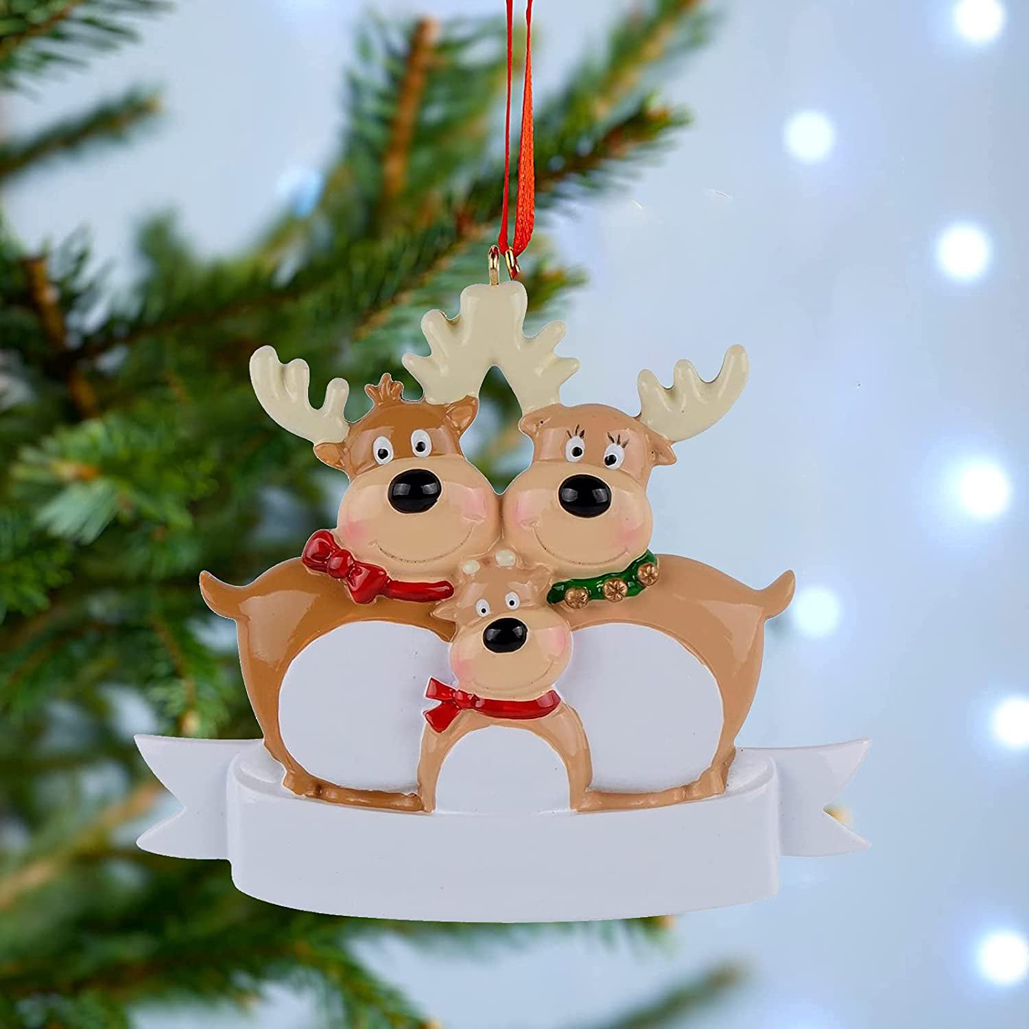 1 Pc Christmas Deer Reindeer Santa Craft Home Decor Xmas Elk Fabric Ornaments 