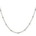 thumbnail image 3 of Auriga 925 Sterling Silver 1.3mm Fancy Beaded Chain Necklace 16inch for Women, 3 of 5