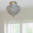 thumbnail image 4 of Evelots Ceiling Clip-on Light Bulb Shade-Lamp-Dome-Diamond Cut-Acrylic-Set/2, 4 of 10