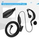 thumbnail image 3 of 2 auriculares de radio bidireccional de un solo pin con forma de G de 2,5 mm para walkie talkie, 3 of 10