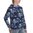 thumbnail image 2 of Yiaed Dragon Print Womens Casual Hoodies Crew Neck Long Sleeve Sweatshirts With Pocket Pullover Tops Women's Hooded Sweatshirt-Large, 2 of 5