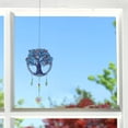 thumbnail image 4 of DIY atrapasueños pintura de diamante carillón de viento arte con cristal colgante hogar jardín colgante de pared, 4 of 5