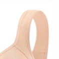 thumbnail image 3 of Bras for Women Front Closure Full Coverage Snap Closing Bra Push Up No Underwire Bras With Support Khaki 42, 3 of 4