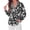 Floral Black White, variant on Women Puff Long Sleeve Shirts Ruffle Collar Floral Boho Tops Ruffle V Neck Tops,Smocked Cuffs Shirt,Button Down Work Blouses Dressy Casual,Business Casual Outfits,Early Fall Fashion
