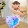 thumbnail image 6 of Iridescent Geometric Heart Lamp 10.6" - Holographic LED Night Light USB Powered, Room Decor for Teen Girls Bedroom, Viral TikTok Christmas Valentine's Day Gift for Her, 6 of 8