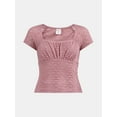 thumbnail image 5 of No Boundaries Lace Square Neck Top, Women's, 5 of 5
