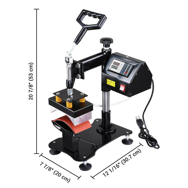  Smarketbuy Hat Press Machine 6x3.5 inch Digital Baseball Cap  Heat Press Machine 150W Hat Heat Press with Digital LCD Timer and  Temperature Control : Arts, Crafts & Sewing