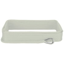 Extreme Max 3006.3455 BoatTector Solid Braid MFP Anchor Line with Thimble - 1/2" x 50', White