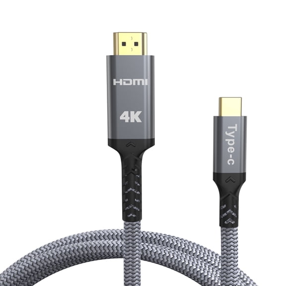 Aship 4K HDMI Cable 2.1, 10 Ft/3M High Speed Braided Nylon Type C to HDMI Cable Thunderbolt , USB C to HDMI Cable Compatible, MacBook Pro/Air, TV, Monitor