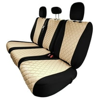 For Ford F-150 2015-2024 & F-250 F-350 F450 2017-2022 FH Group Neoprene Custom Fit Truck Car Seat Covers 2nd Row - Beige