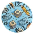 thumbnail image 5 of Pencil Sharpener Wall Clock 10 inch Non-Ticking Easy to Read Decorative Clocks for Home Bedroom Living Room, 5 of 8