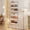 WHITE, variant on ABCOOL Behind Door Storage Organizer Rack, 6 Tier Adjustable Hanging Baskets Free Standing Thin Metal Space Savers Room Storage Organizers, Back of Door Heavy Duty Storage