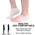 thumbnail image 2 of ORUYROP Invisible Height Increase Insole Unisex Silicone Heel Protector Insoles Shoe Inserts Pads Pain Relieve 3CM, 2 of 7