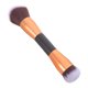 thumbnail image 4 of Pincel de maquillaje portátil de doble extremo 1pc Mujeres sueltas en polvo rubor rosa oro oro, 4 of 5