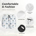 thumbnail image 4 of Pofeuu Cute Shark Print Women's Athletic Shorts Running Workout Shorts Tummy Control Quick Dry Gym Shorts with Pockets Double layer sports shorts-XX-Large, 4 of 7