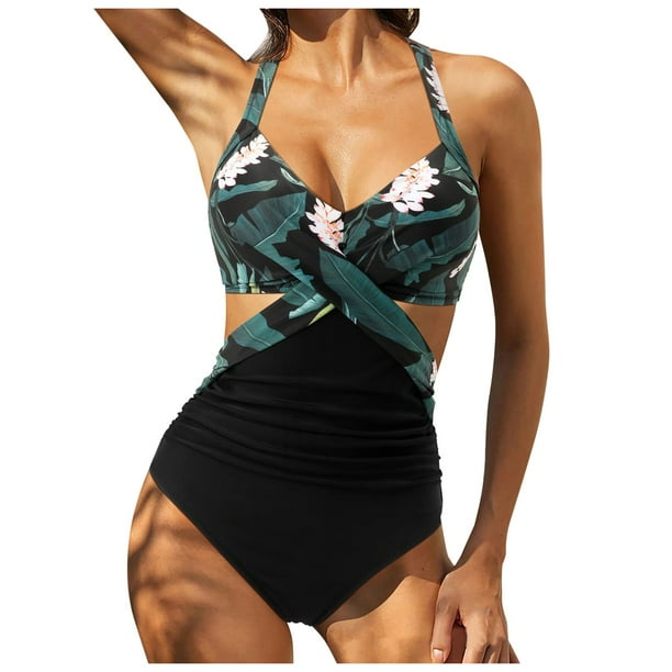 MKLEKYY Trajes De Baño Mujer Dos Piezas Women'S Strap Swimsuit
